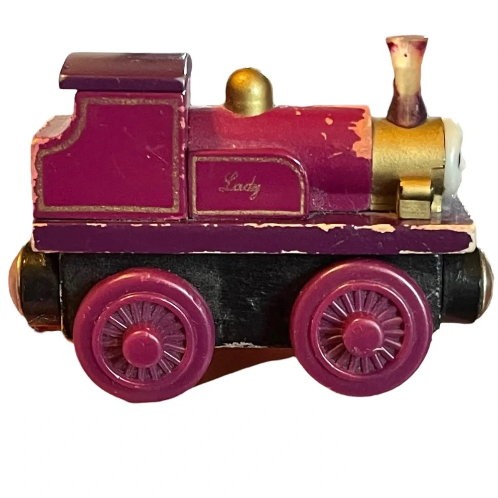 Thomas Tank Engine & Friends Lady Wooden Railway Train And TOMY 2000 Motorized